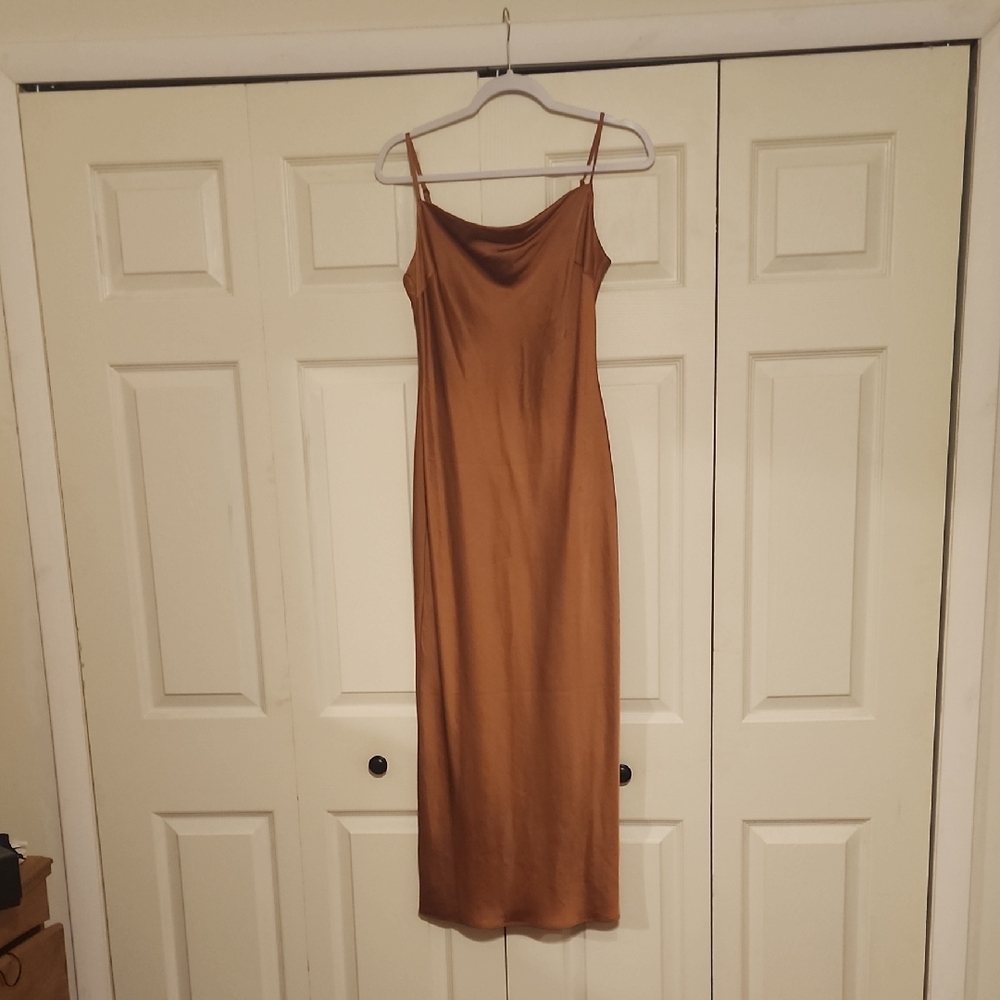 Express Copper Midi Dress